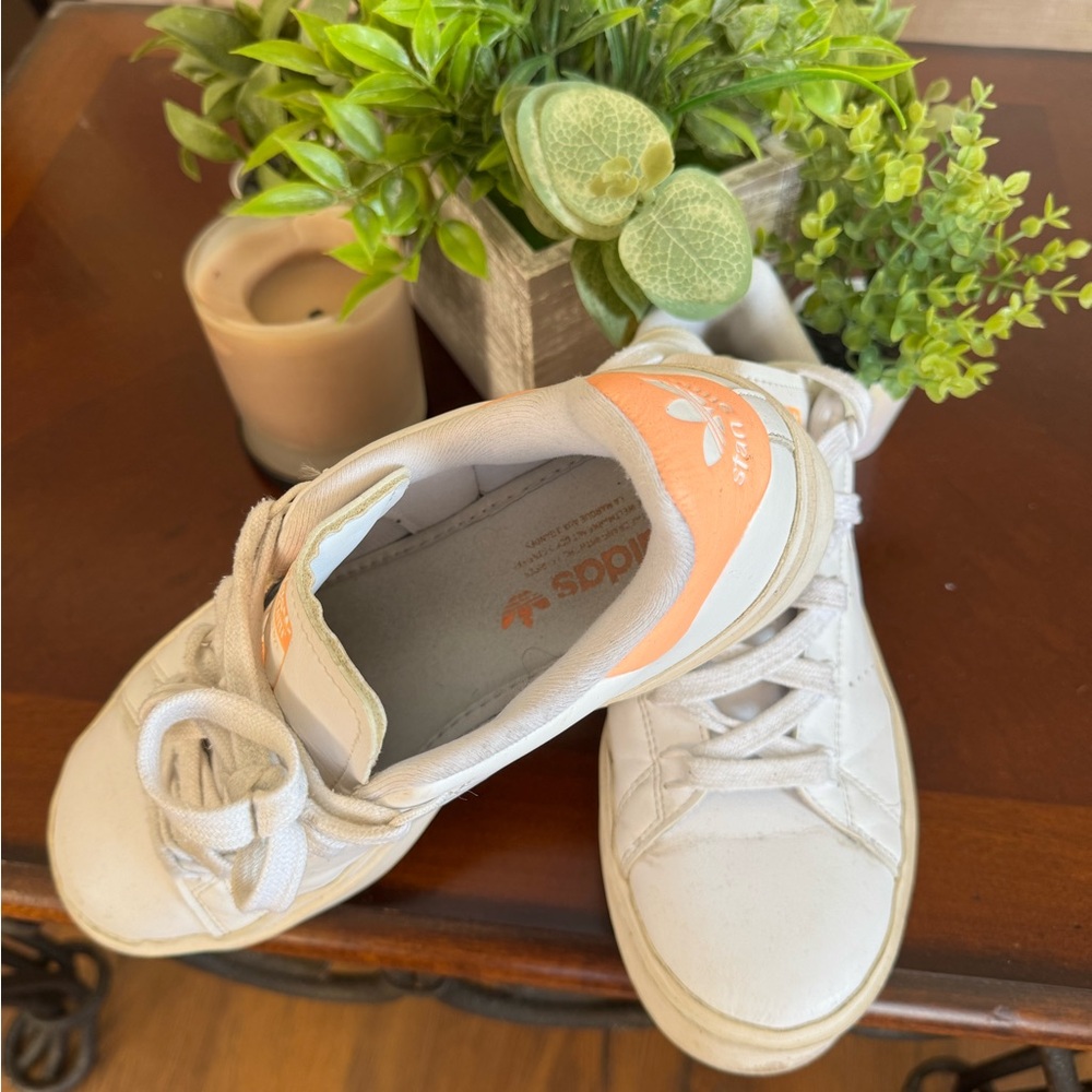 Adidas Women's BONEGA Stan Smith Orange Sneakers - Picture 5 of 5
